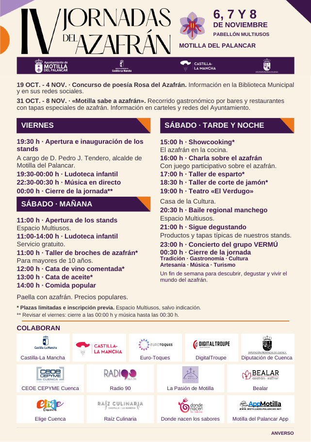 Programa de mano 2026 · Anverso